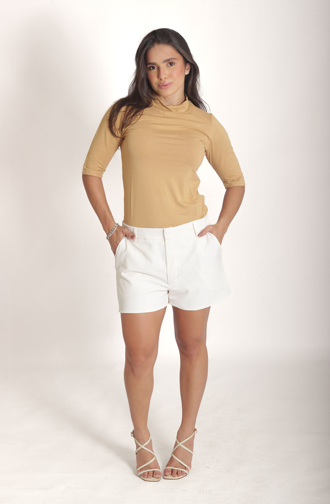 Blusa basic - Bege