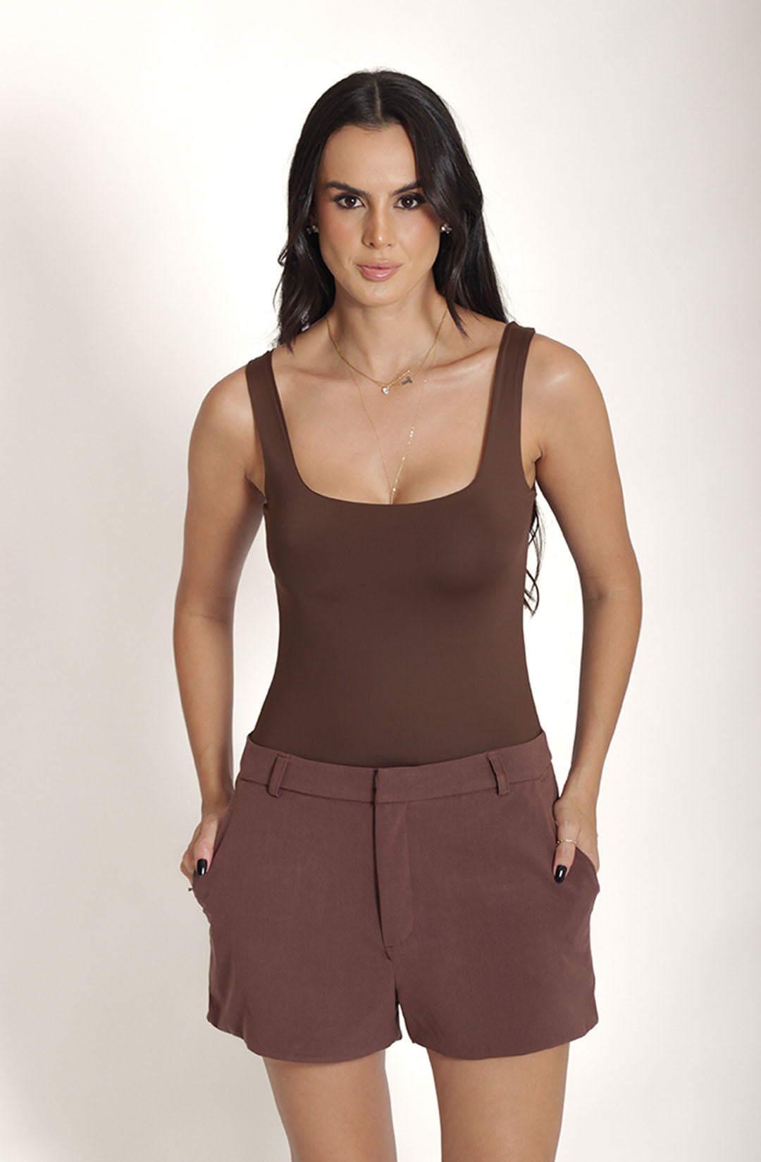Body Alça - Marrom