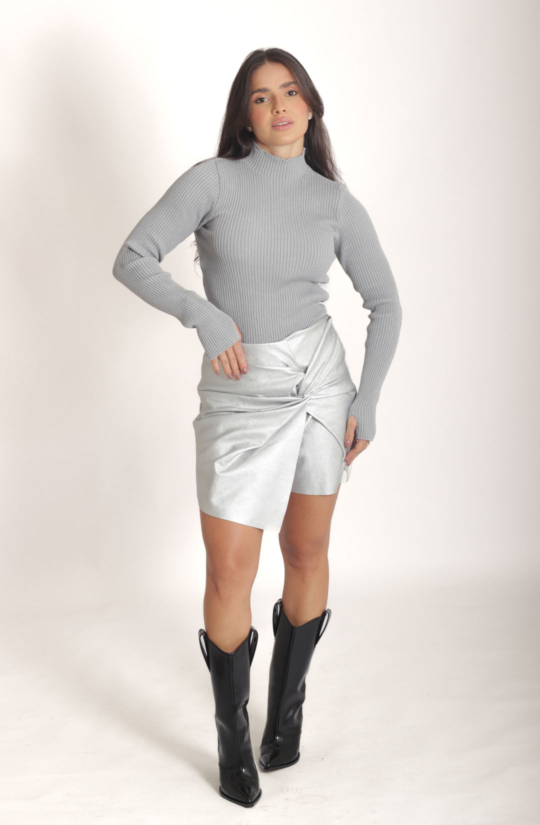 Cacharrel Tricot - Cinza