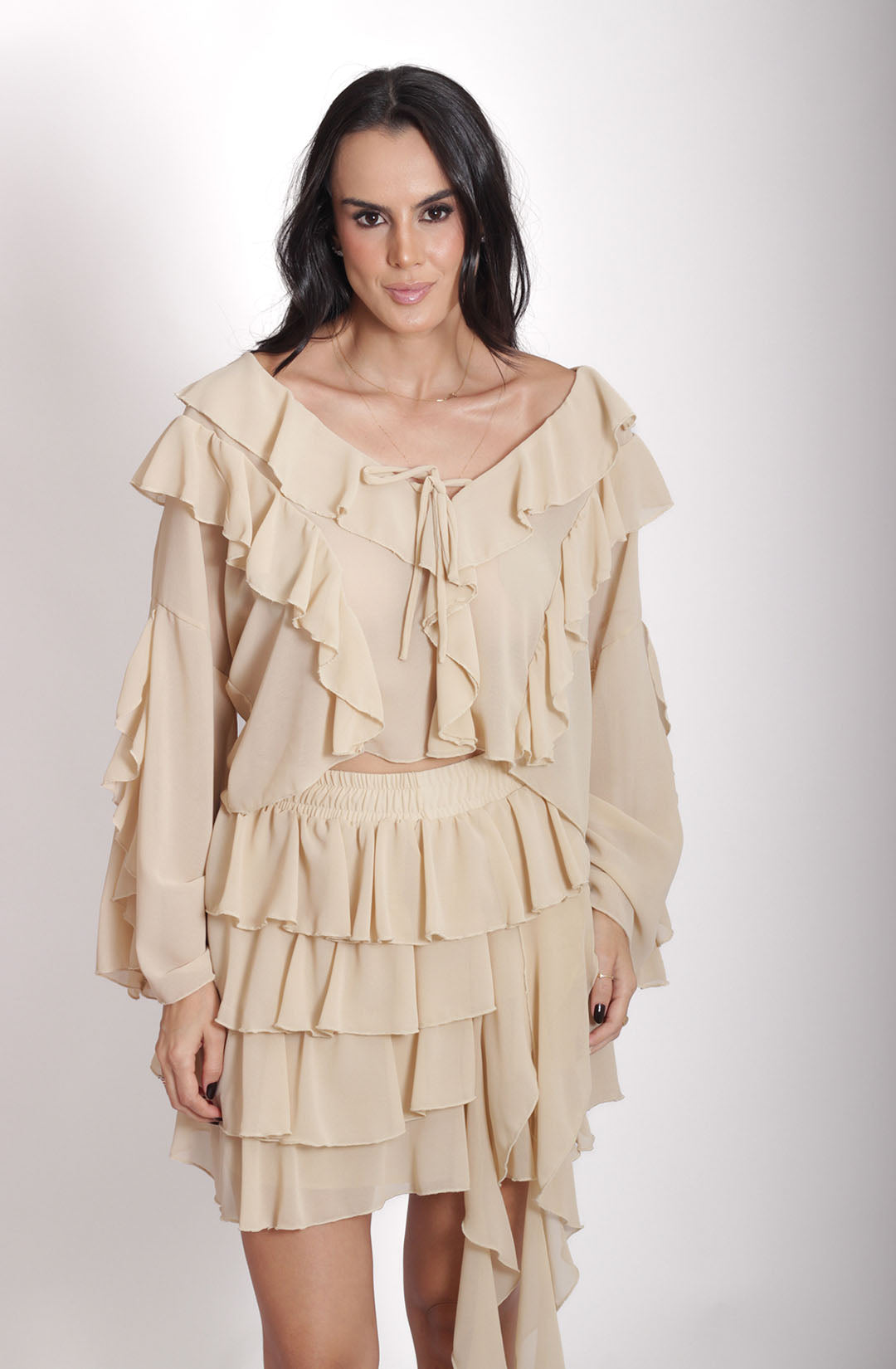 Conjunto Selena - Creme