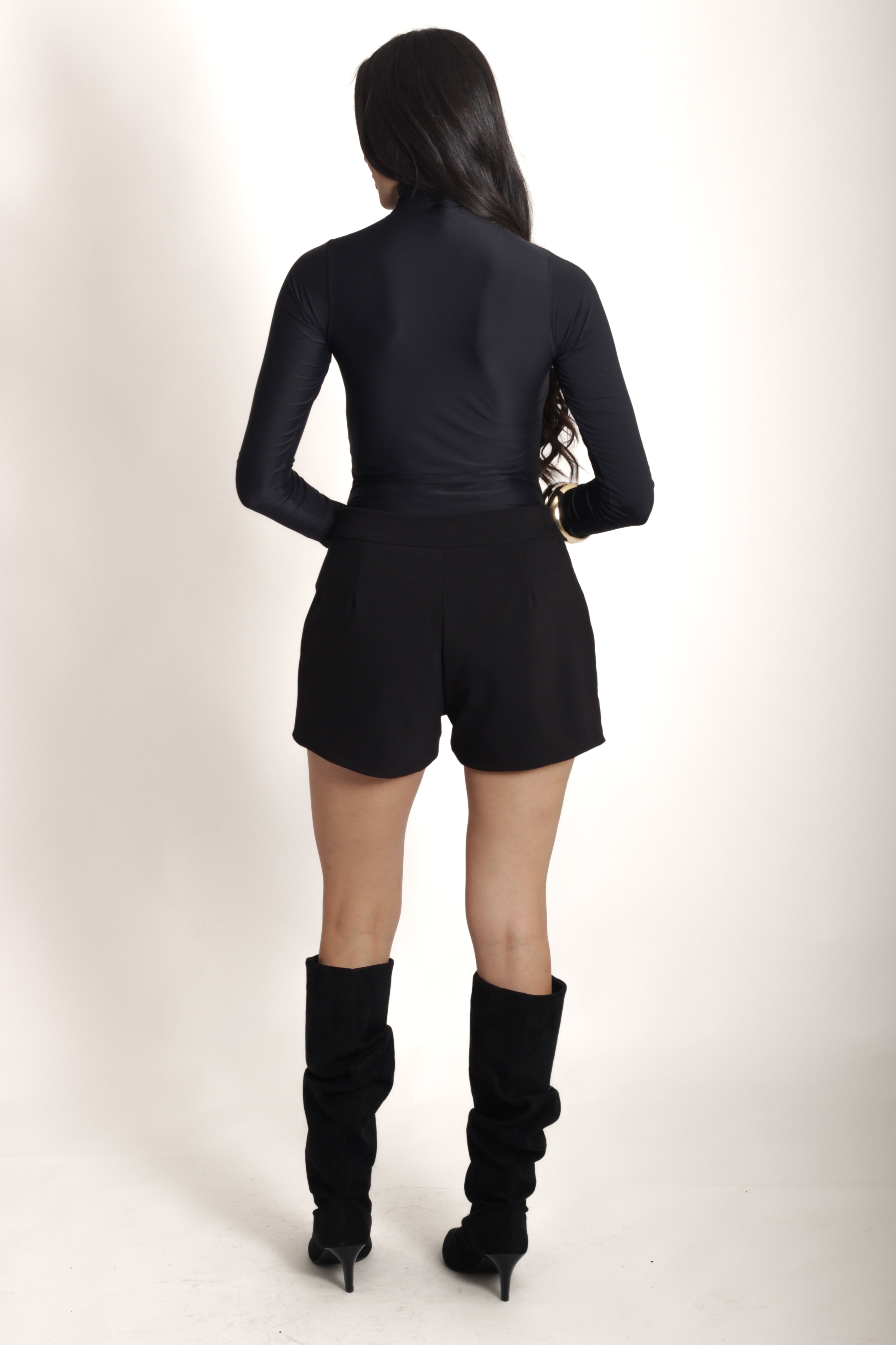 Body Manga Longa - Preto
