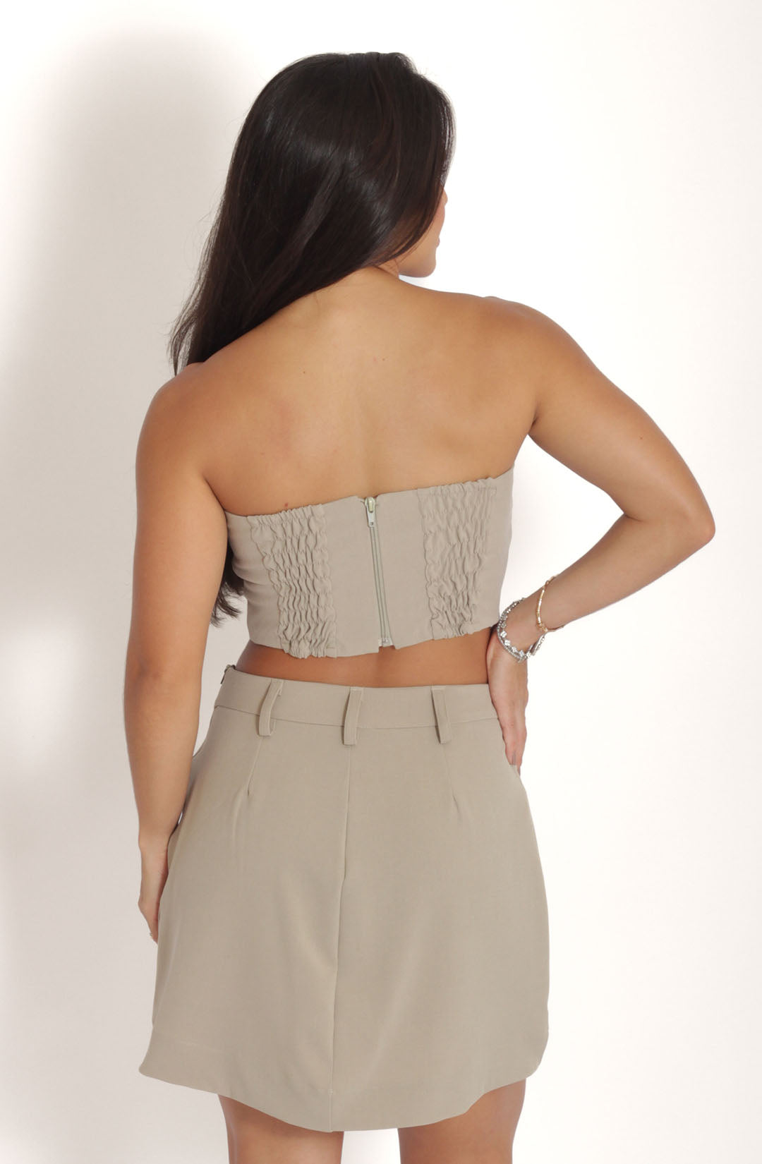 Short Saia Elô - Bege