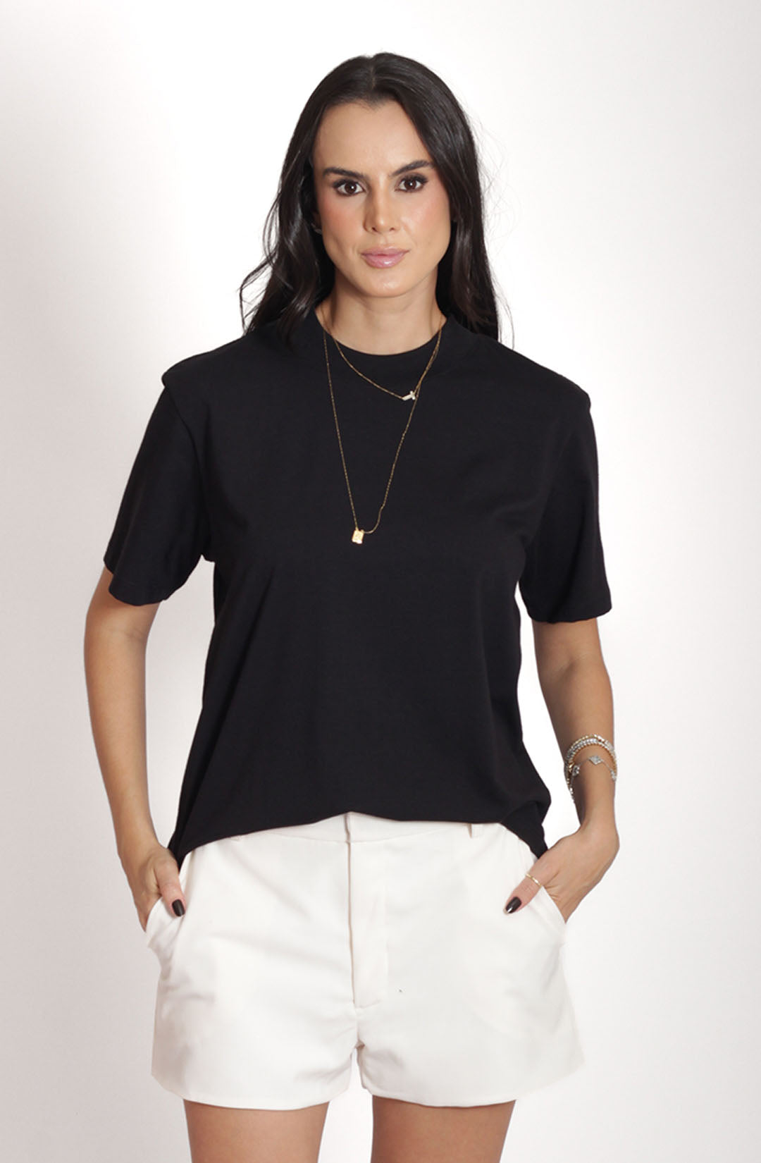 T-Shirt Francesca - Preto