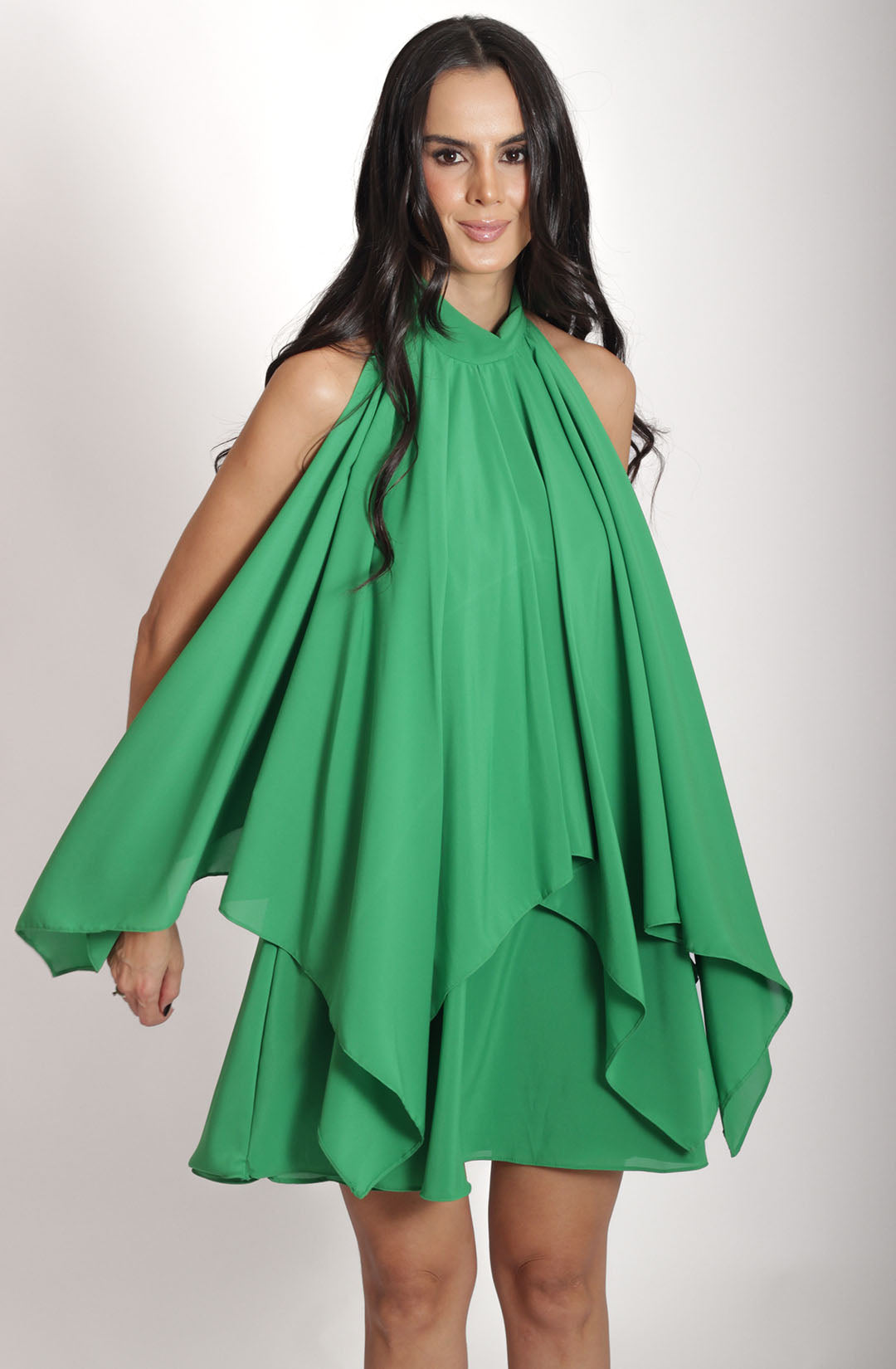 Vestido Jade - Verde Bandeira