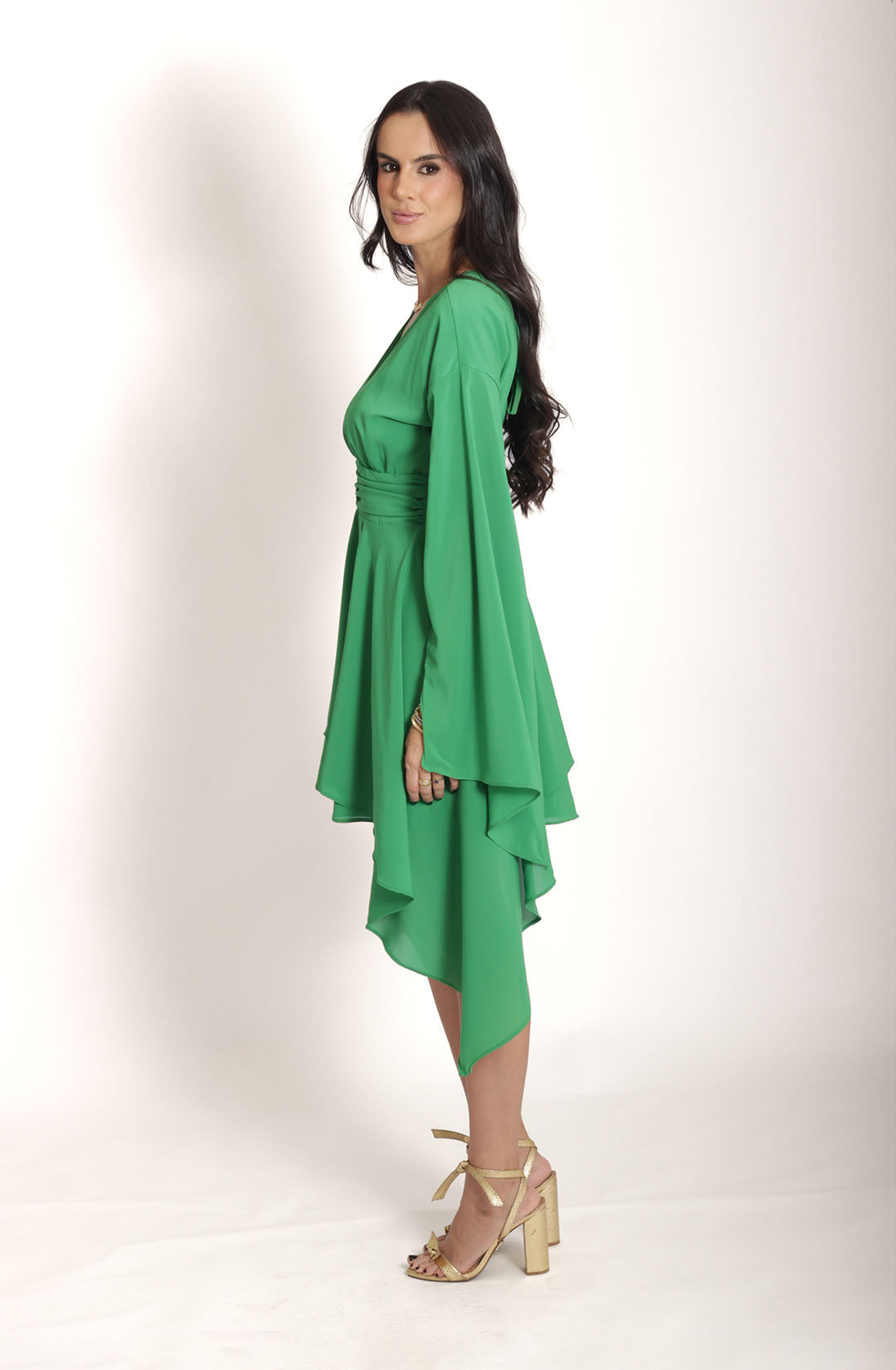 Vestido Liz - Verde Bandeira