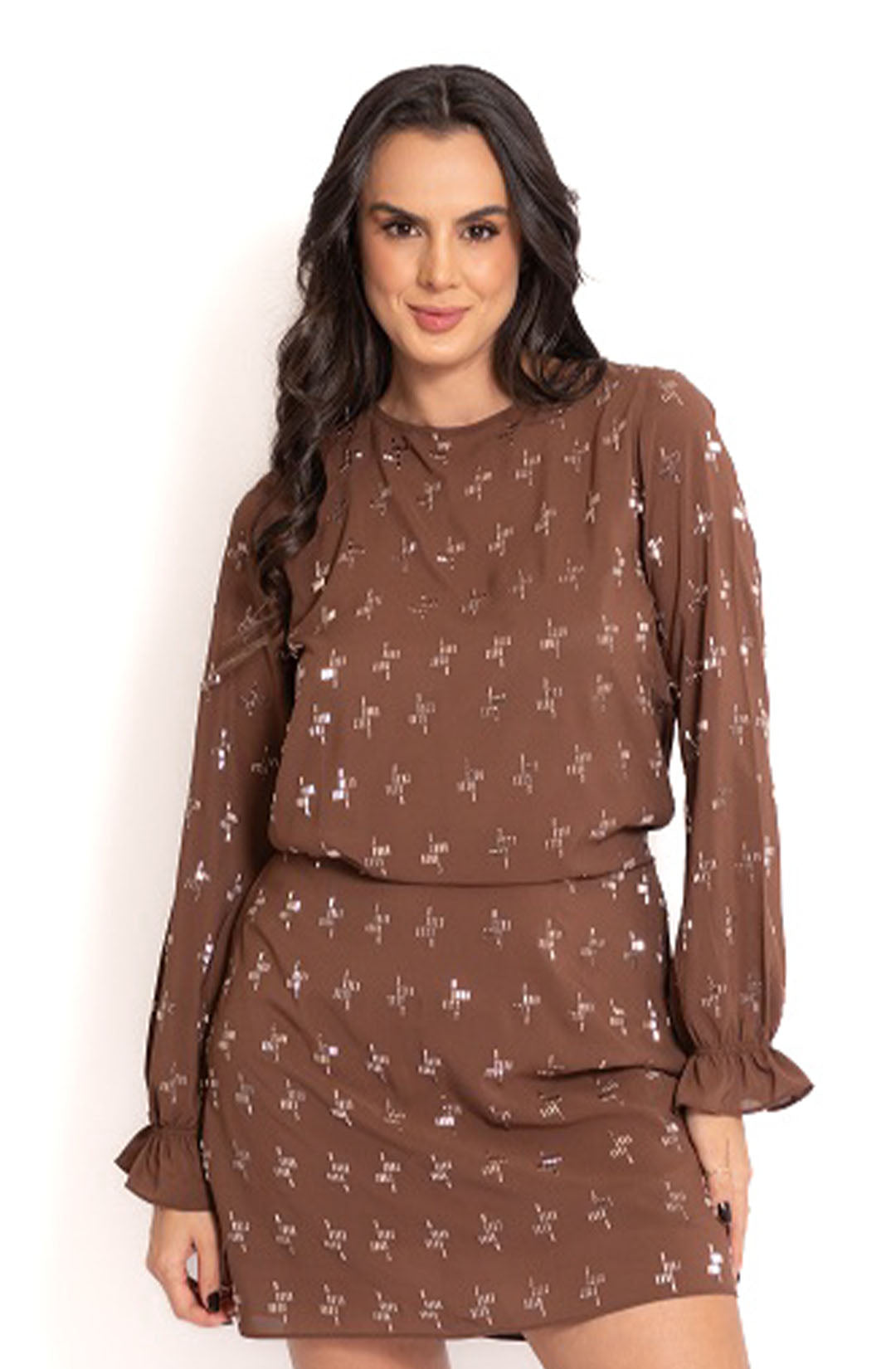 Vestido Melina - Marrom