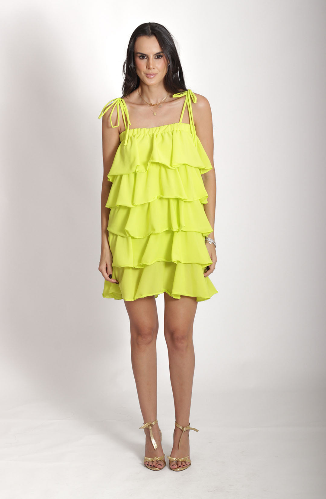 Vestido nanda - Verde Lima