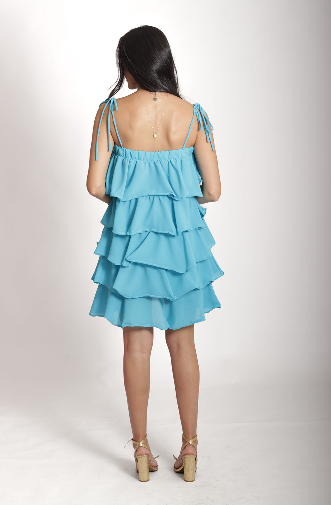 Vestido nanda - Azul Turquesa