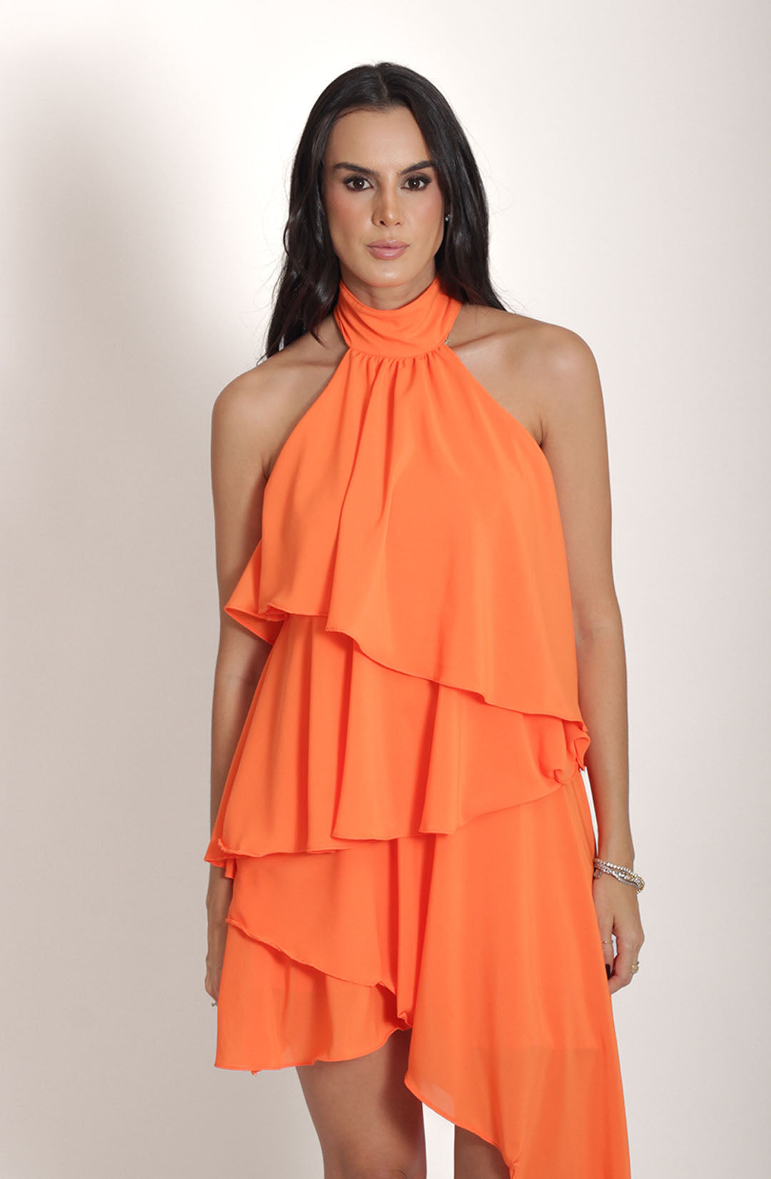 Vestido Thassia - Laranja Escuro