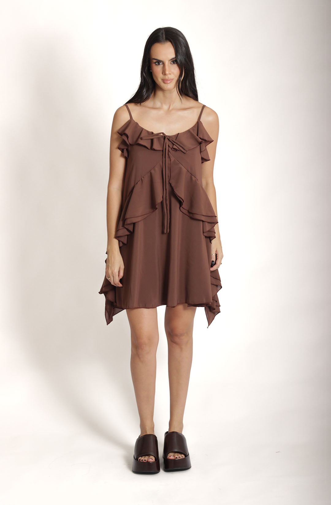 Vestido yasmim - Marrom