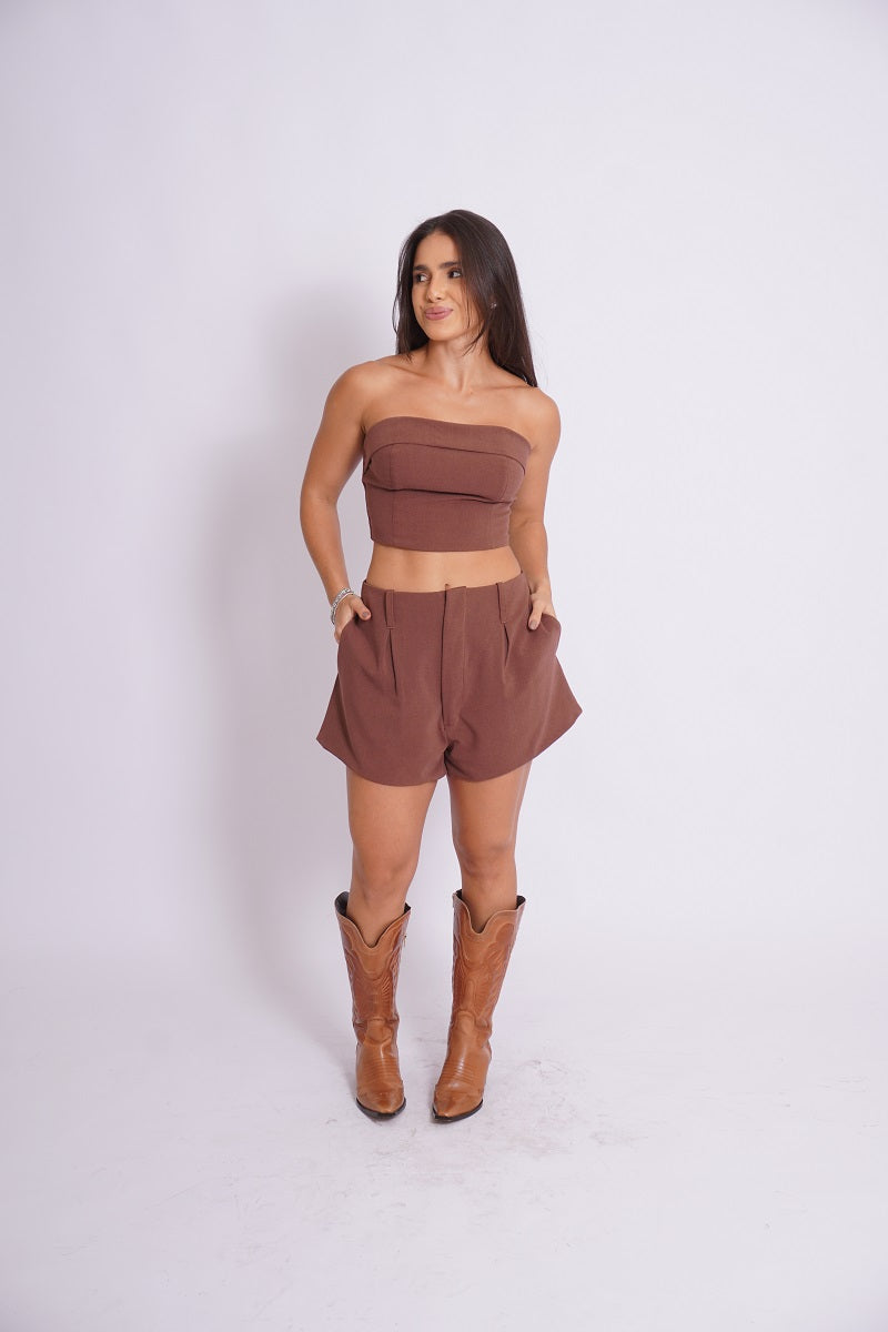 Short eliza - Marrom Escuro