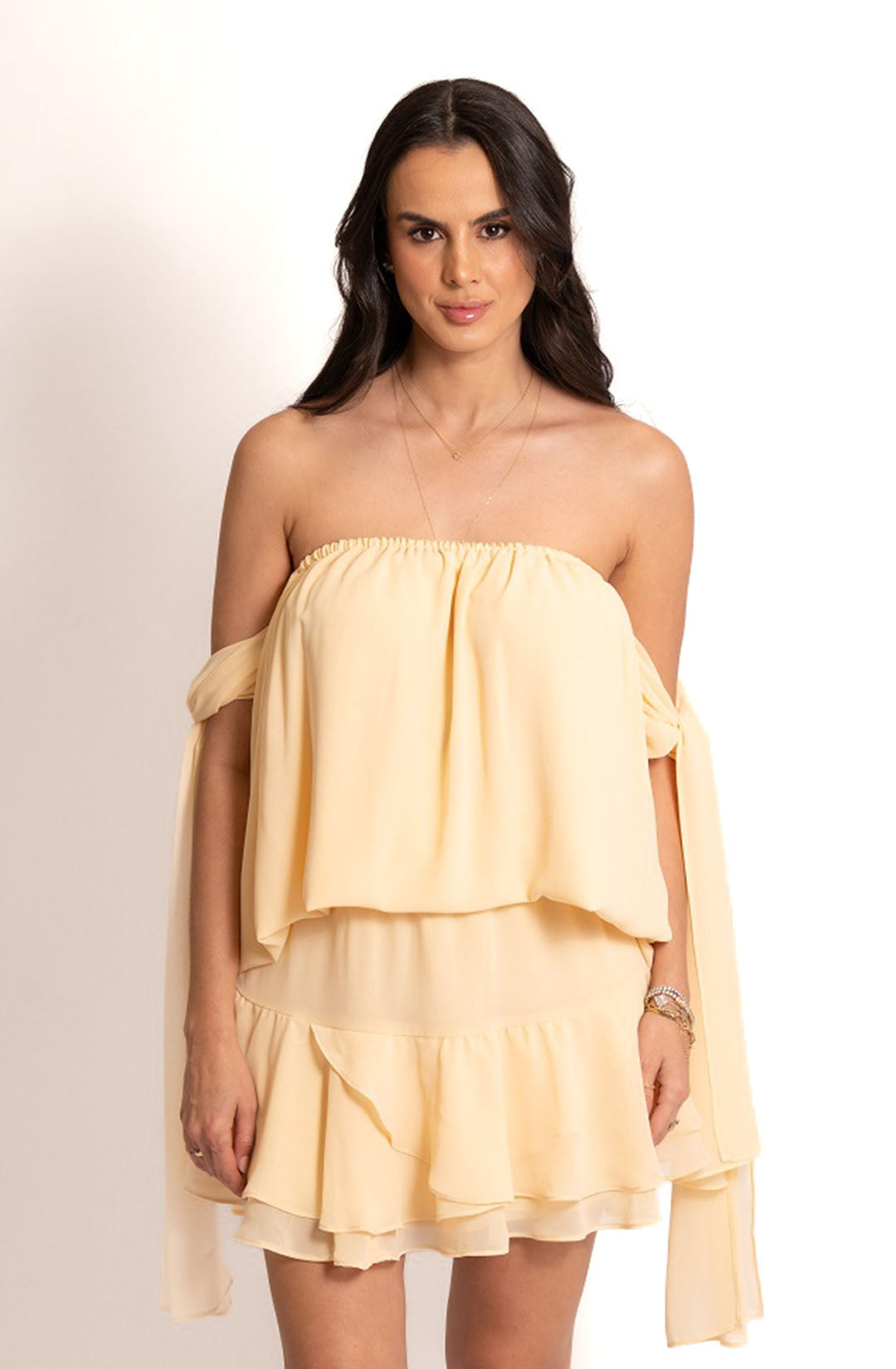 Saia clarice - Amarelo Manteiga