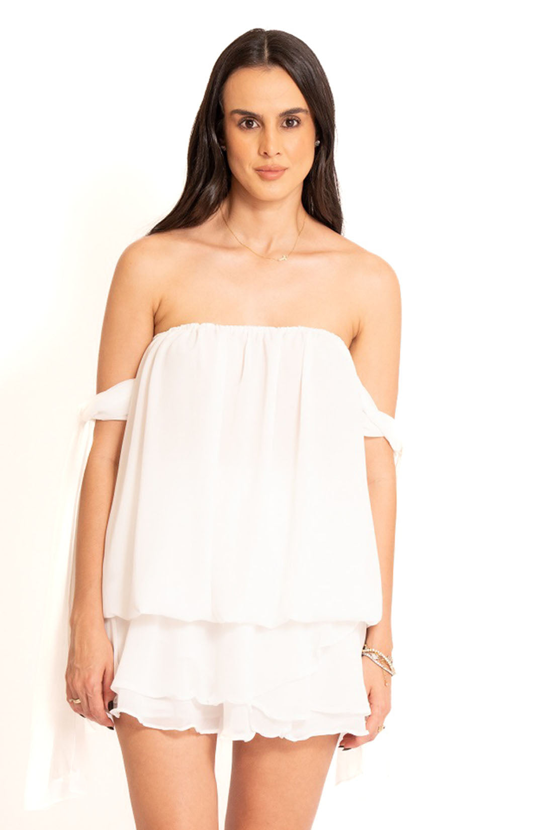 Blusa clarice off - White