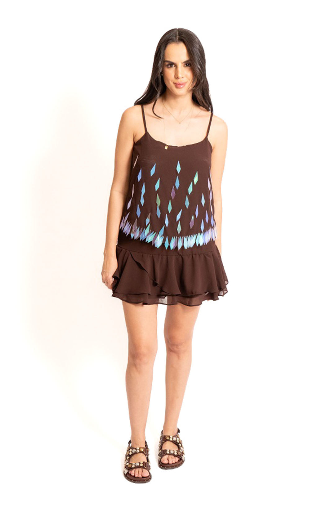 Blusa daia - Marrom Escuro