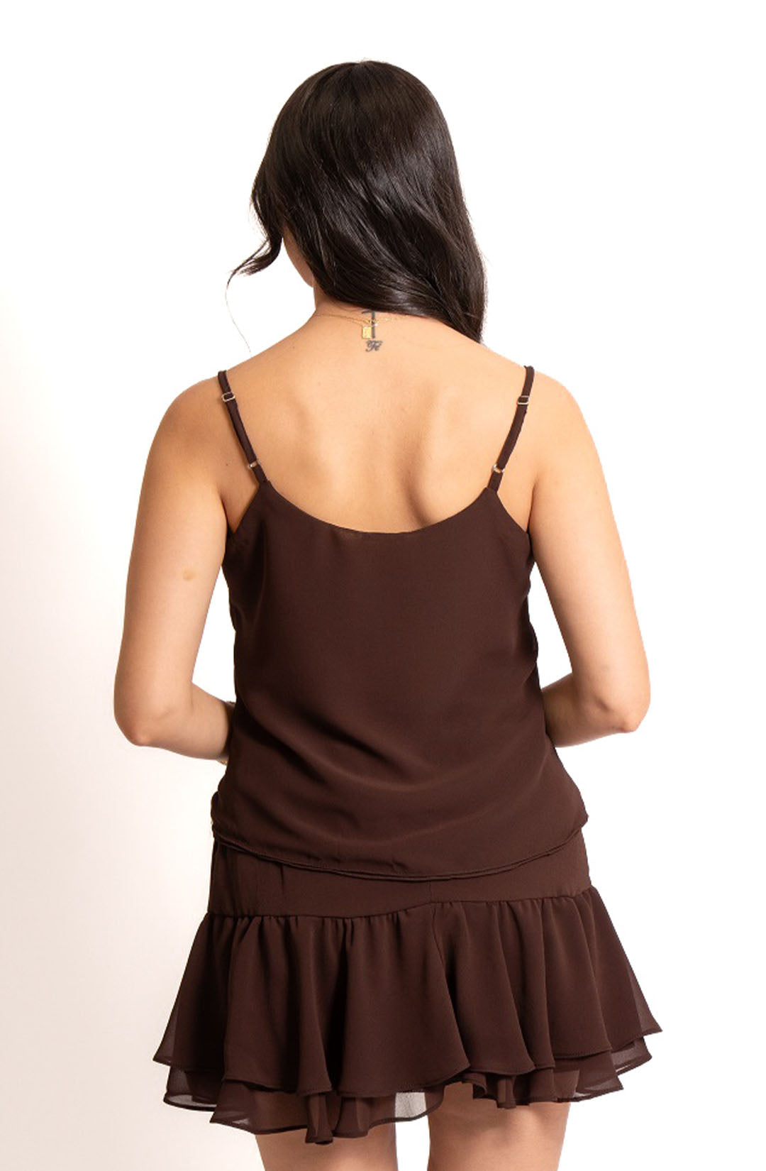 Blusa daia - Marrom Escuro