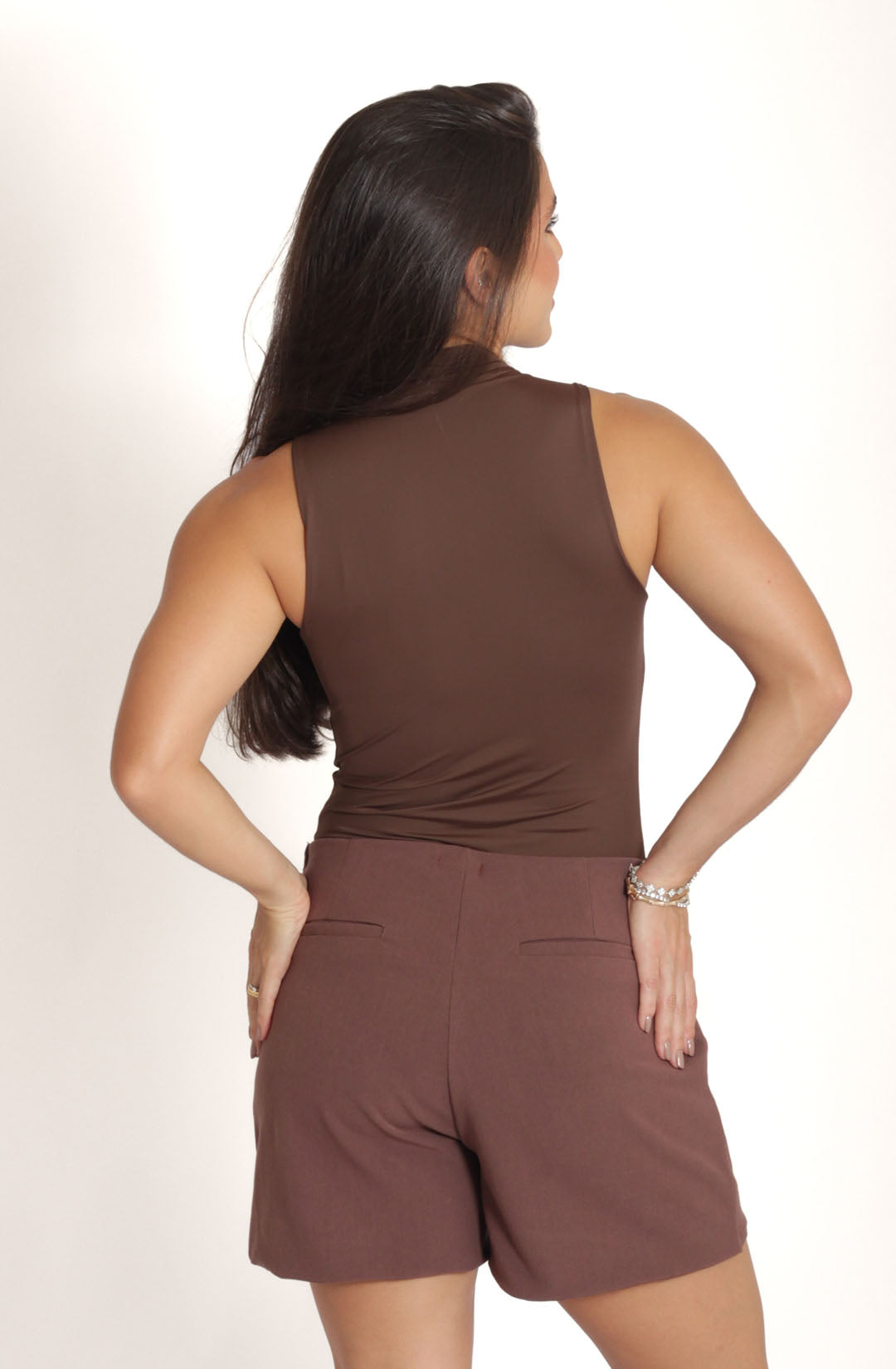 Short Saia Gio - Marrom