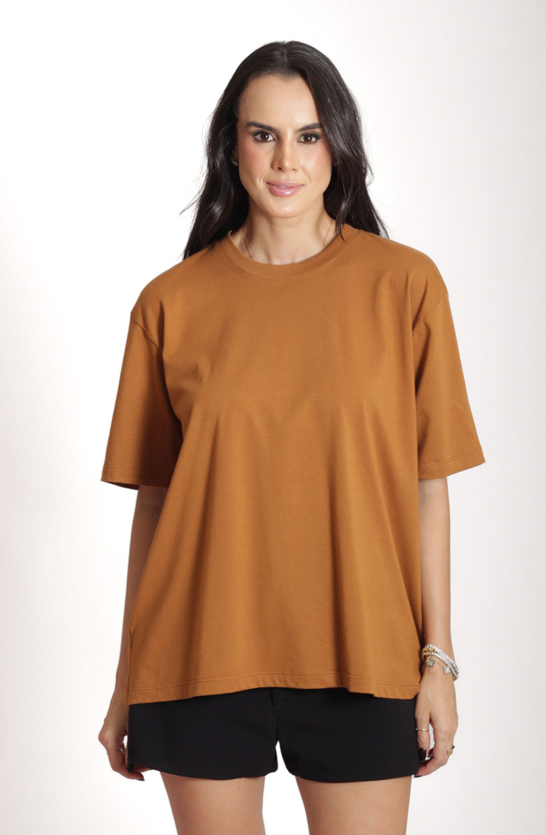T-shirt Angelique caramelô