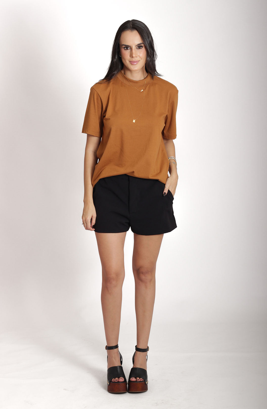 T-shirt francesca caramelô