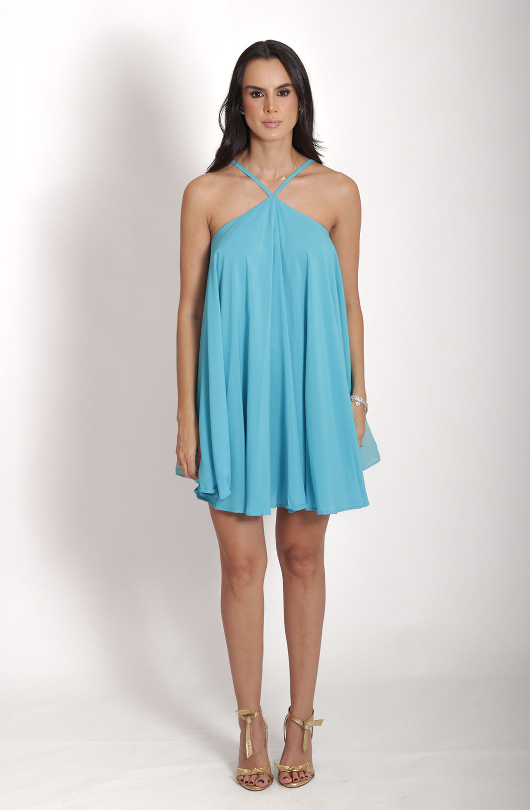 Vestido Diana - Azul Turquesa