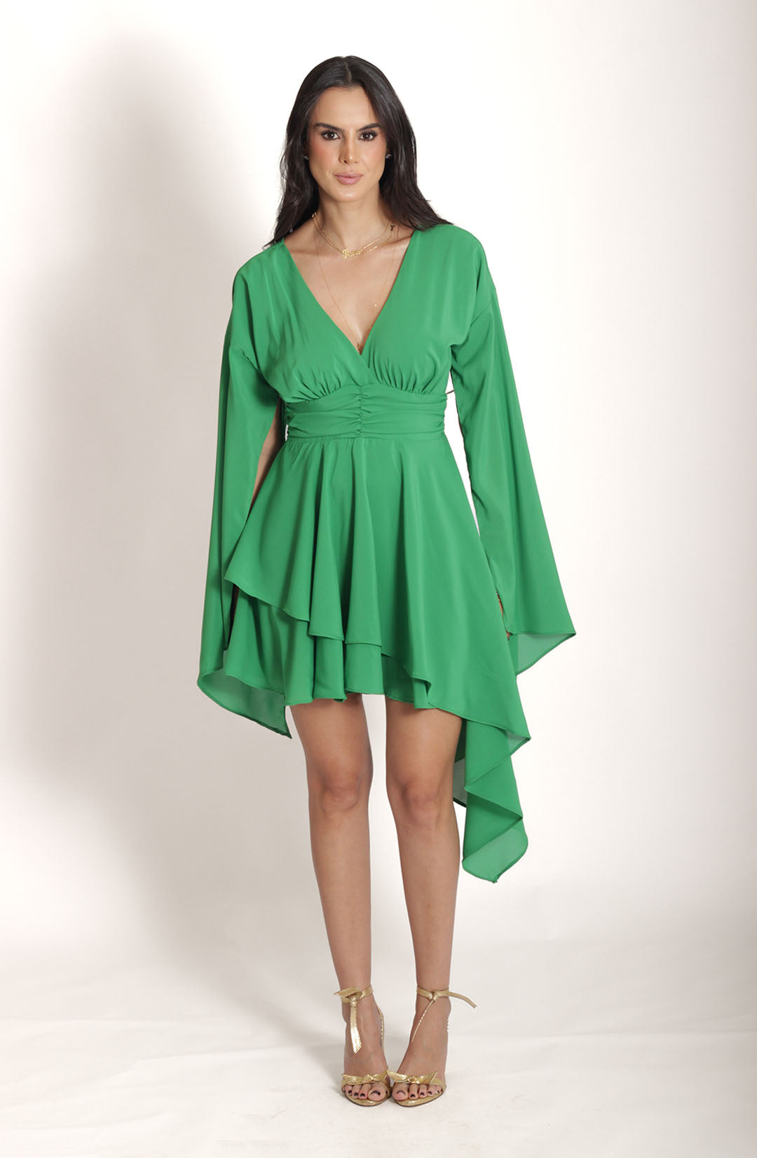 Vestido Liz - Verde Bandeira
