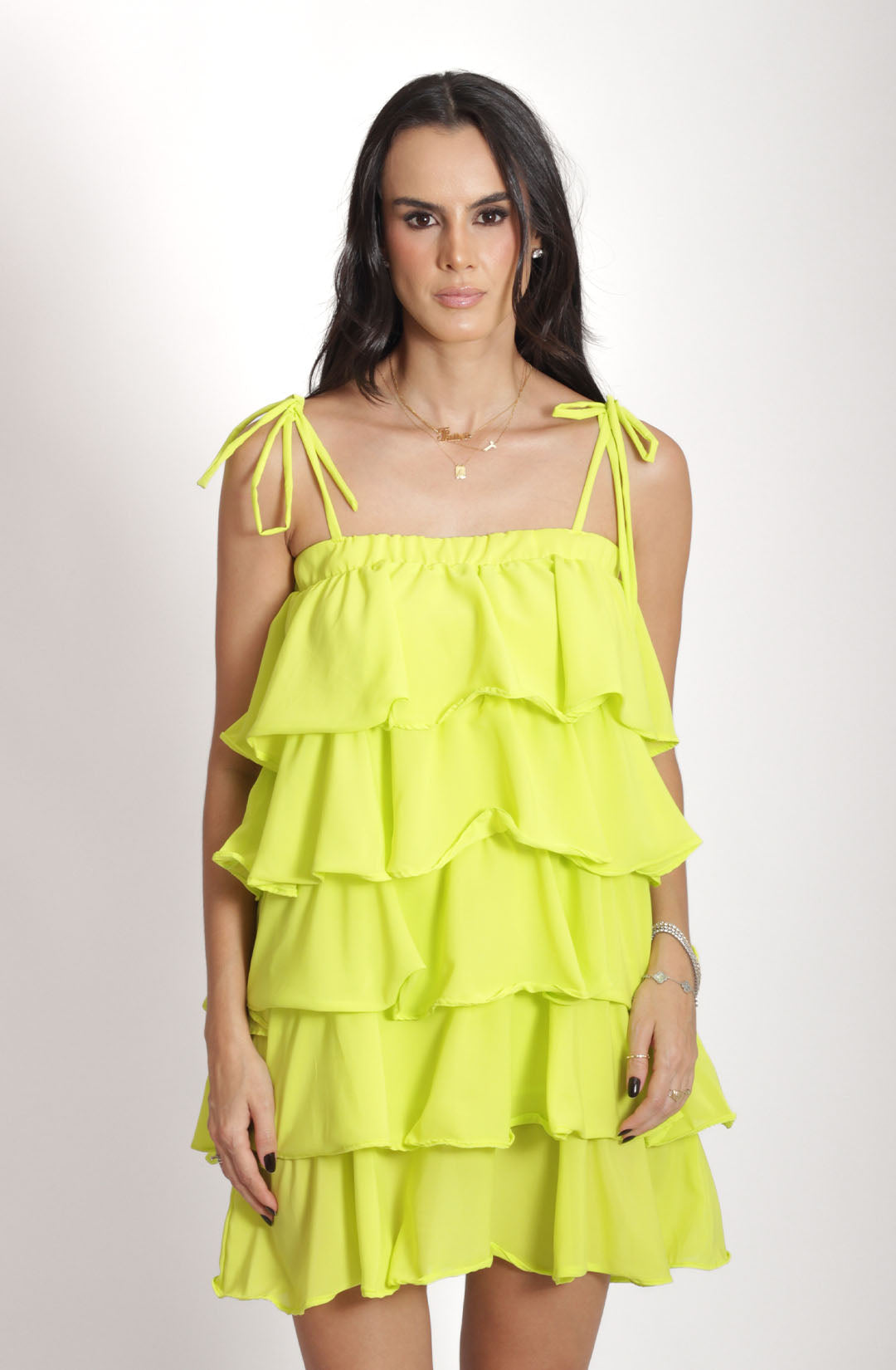 Vestido nanda - Verde Lima